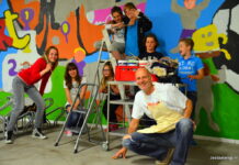 Fietsenstalling bewegingshuis opgevrolijkt