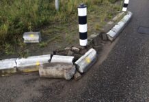 Zorgen om beschadigde wegversmalling Nijenhuislaan