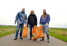Stadshagenaren maken Boerderijenpad schoon