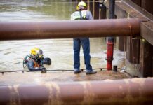 Vrijdag onderwaterbeton gestort in nieuwe spoortunnel