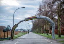 Kunstwerk Twistvlietpad zwaar beschadigd