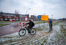 Fietspad en Bandijklaan afgesloten, maar nog geen werkzaamheden