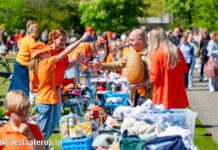 Twistvlietpark kleurt oranje voor Koningsdag (fotoreportage)