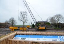 Bouw tunnel Stadshagen vordert onder stil protest (foto’s)