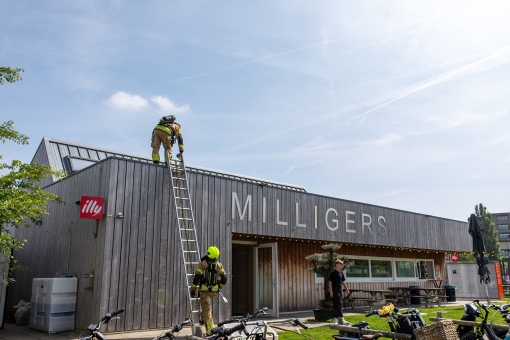 Brandje op dak van Milligers