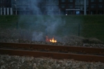 Korte buitenbrand langs spoor Stadshagen