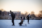 Stadshagen volop op de schaats, maar natuurijs nog niet veilig (Fotoreportage)