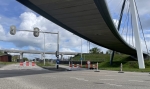 Verkeershinder door afsluiting spoorviaduct Frankhuizerallee